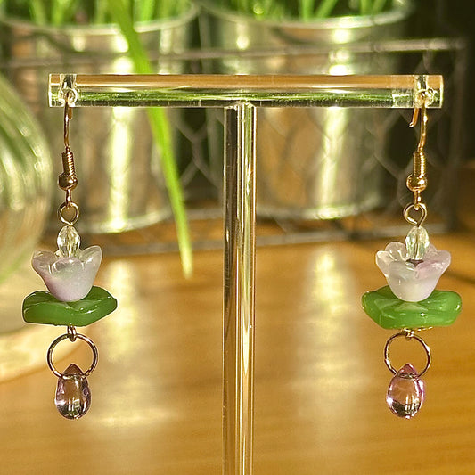 purple lotus dangles