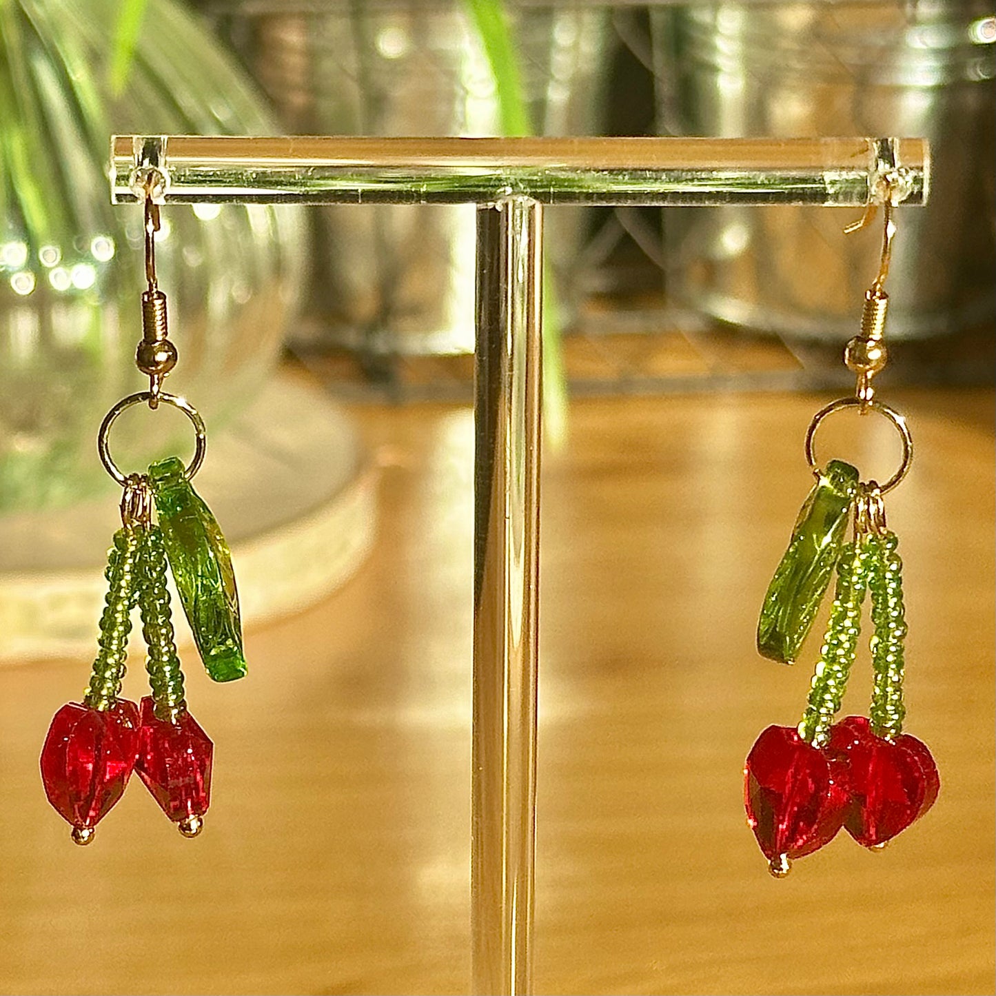 cherry earrings