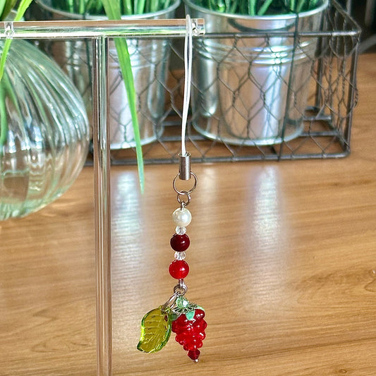 raspberry phone charm