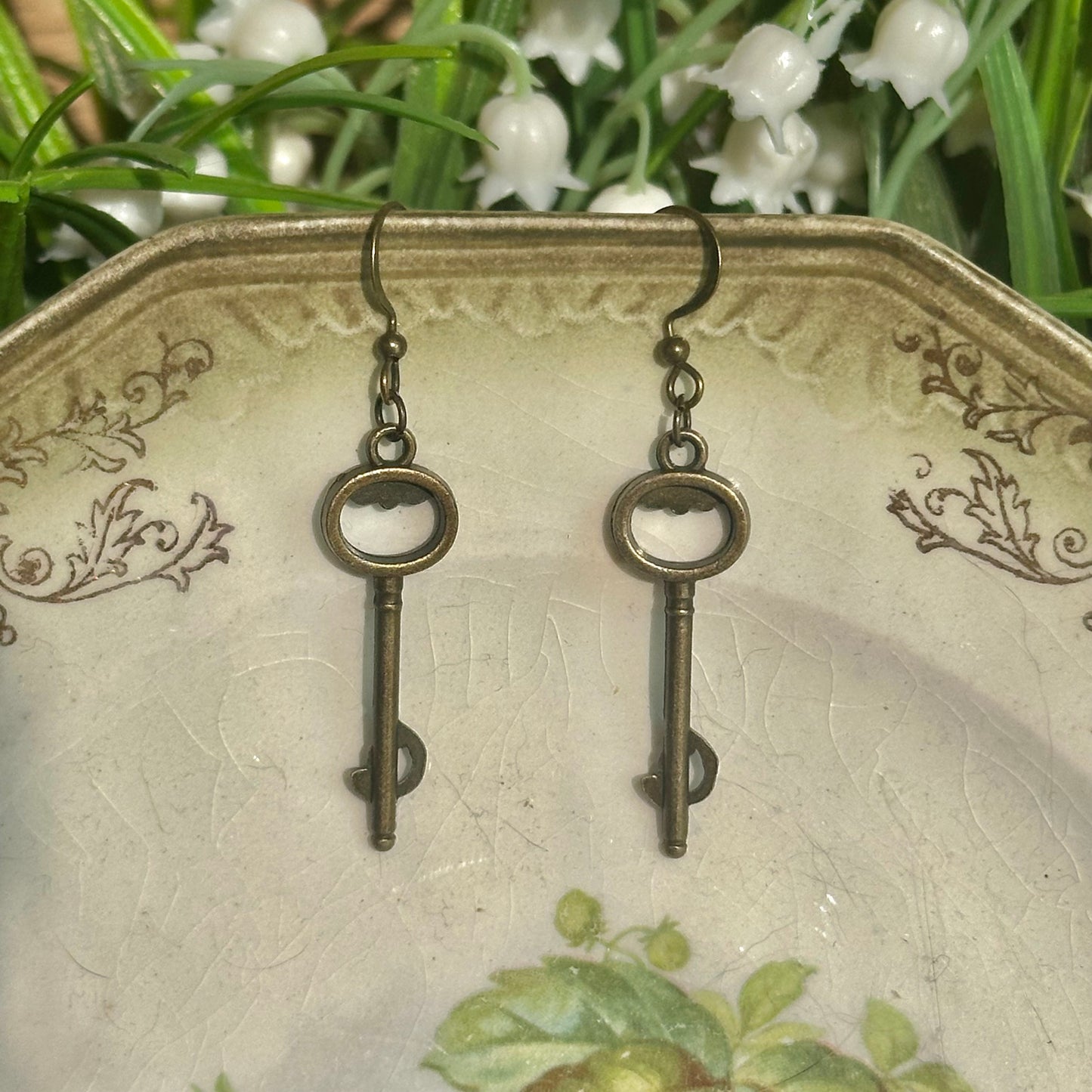 key earrings