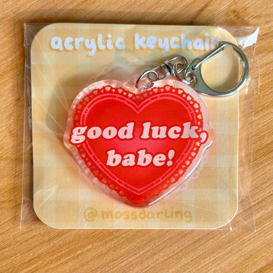 Good Luck, Babe! Acrylic keychain