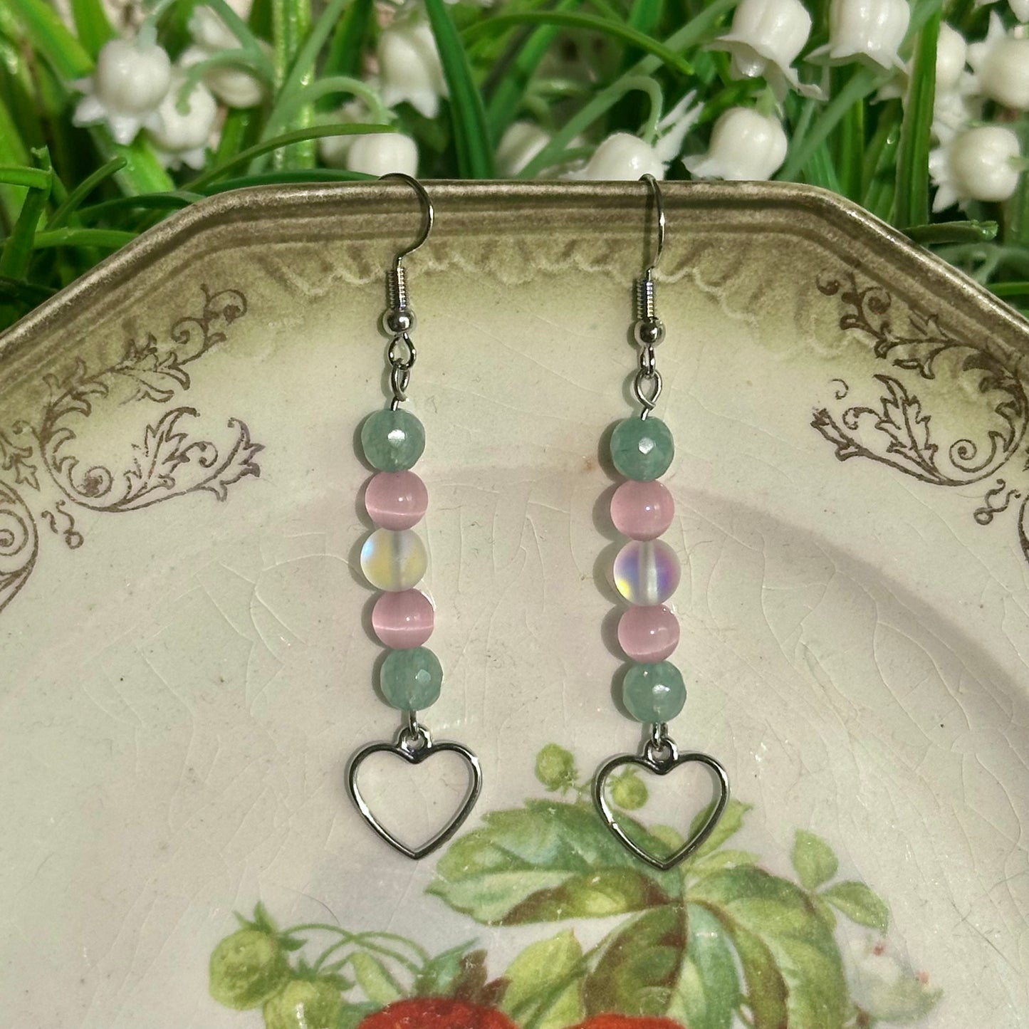 trans pride earrings