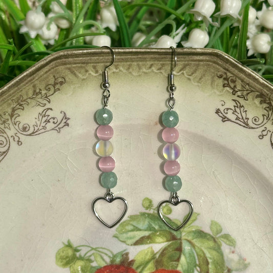 trans pride earrings