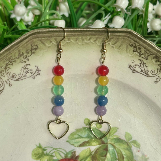 gay pride earrings