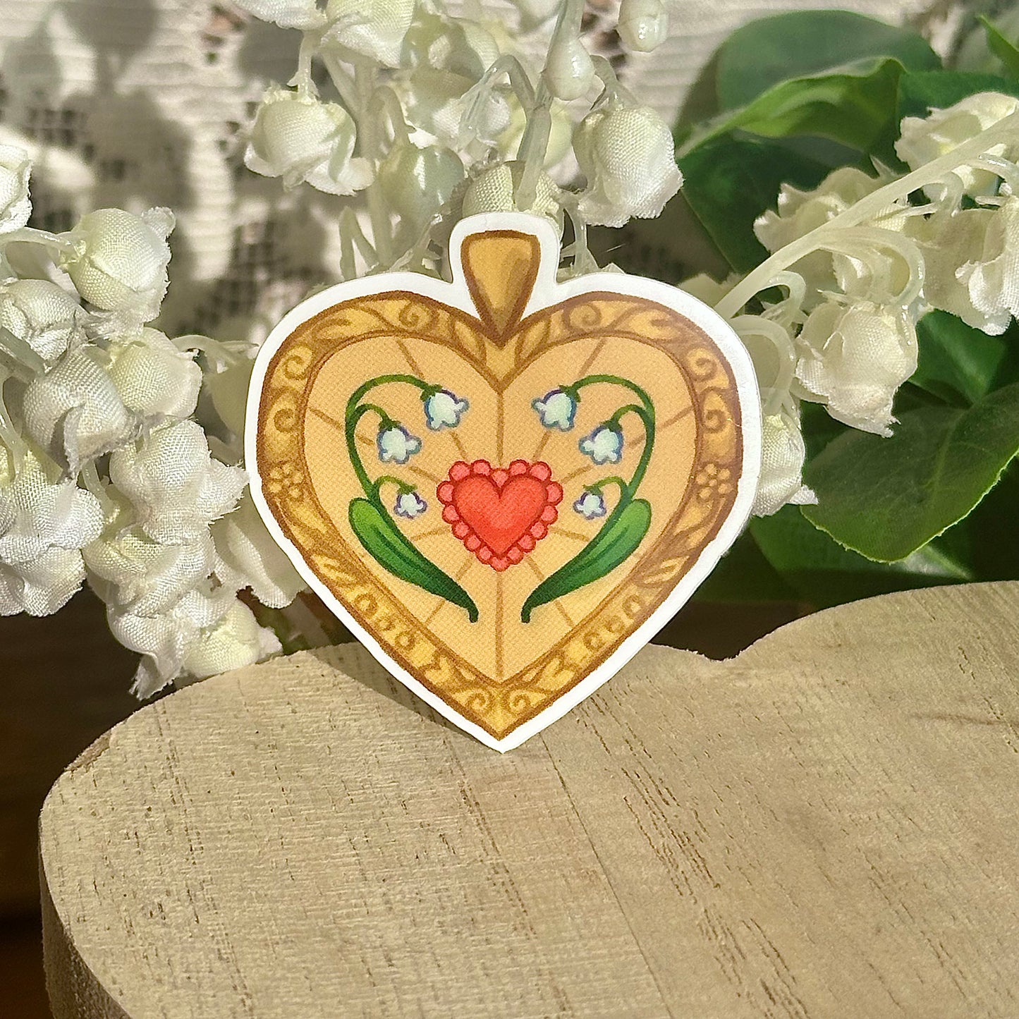 heart locket sticker