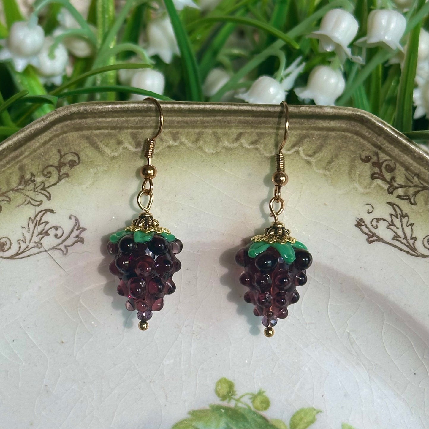 blackberry earrings