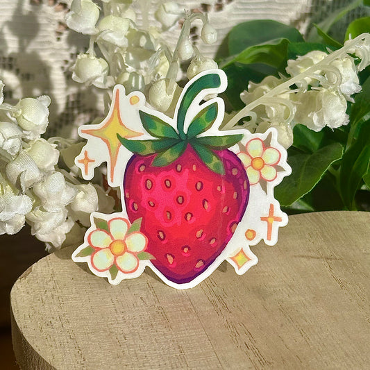 strawberry sticker