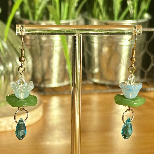 blue lotus dangles