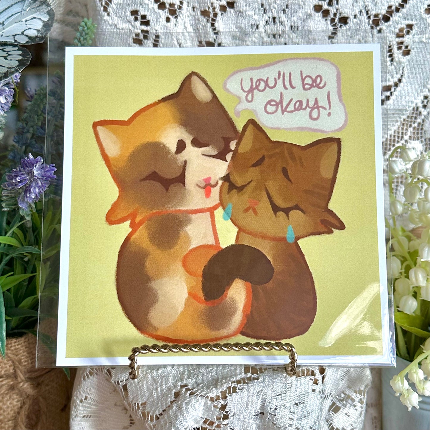 comfort cats print