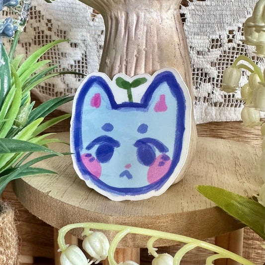 2" sprout cat sticker
