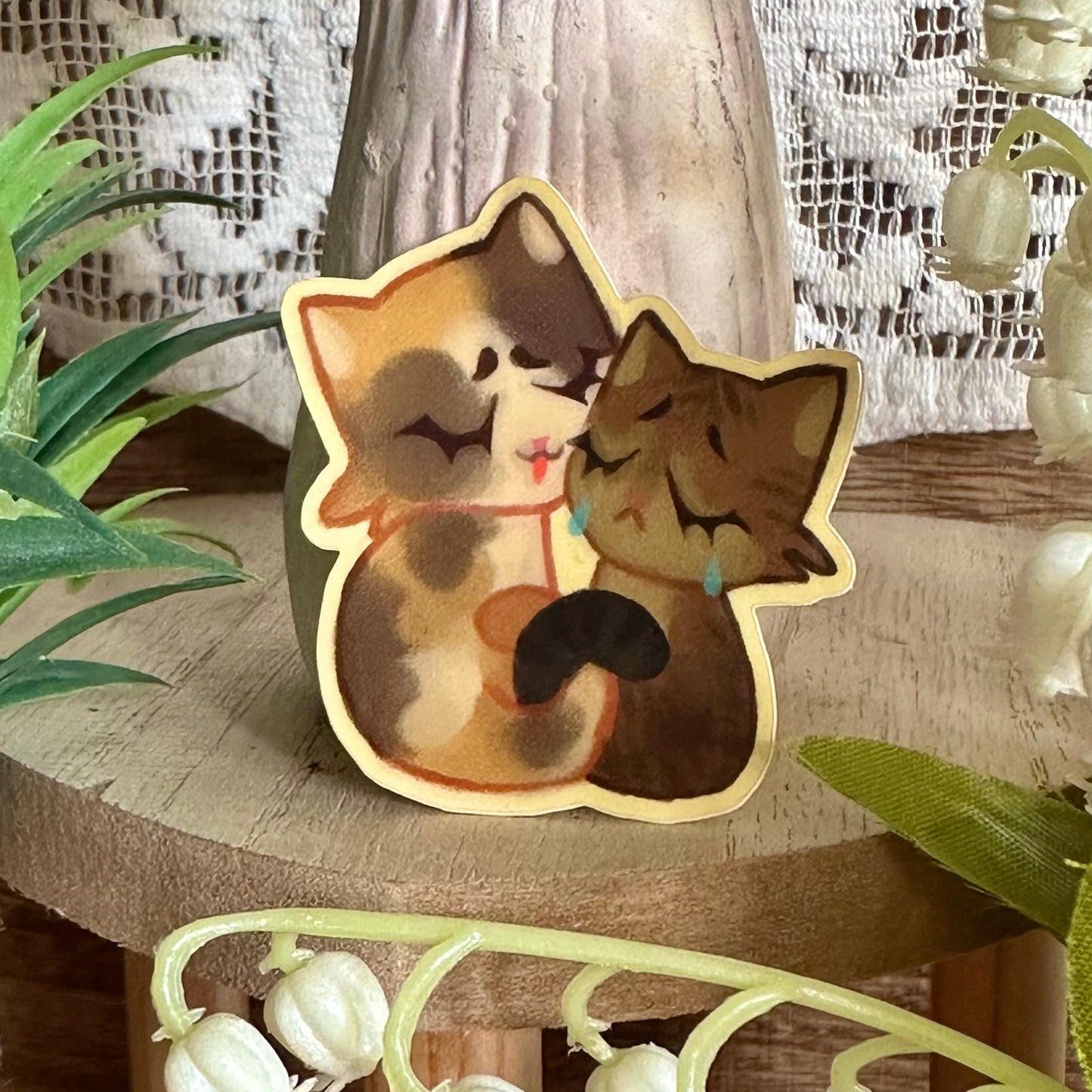 comfort cats sticker